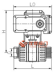 電動(dòng)塑料球閥外形尺寸