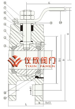 對夾球閥,結(jié)構(gòu)圖